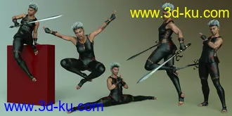 3D打印模型CDI Assassin Poses for Noska 8.1的图片