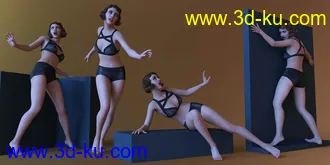 3D打印模型CDI Crime Cover Poses for Genesis 8.1 Female的图片