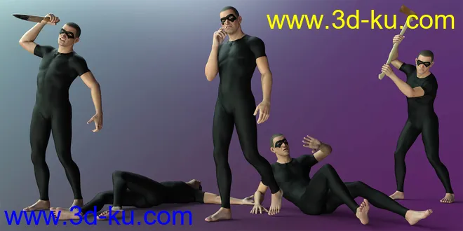 CDI Criminal Poses for Alex Capital 8.1模型的图片2