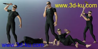 3D打印模型CDI Criminal Poses for Alex Capital 8.1的图片
