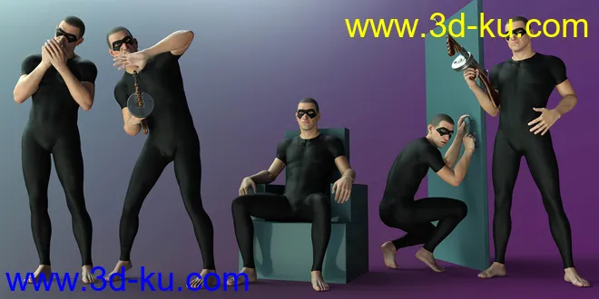 CDI Criminal Poses for Alex Capital 8.1模型的图片3