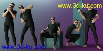 3D打印模型CDI Criminal Poses for Alex Capital 8.1的图片