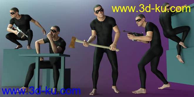 CDI Criminal Poses for Alex Capital 8.1模型的图片4