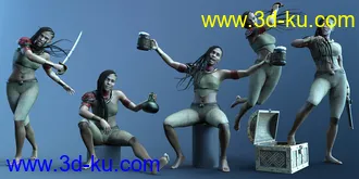 3D打印模型CDI Pirate Poses for Jinx Jones 8.1的图片