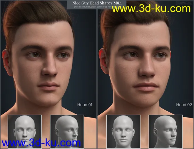 CGI Nice Guy - Head Shapes for Michael 8.1模型的图片2