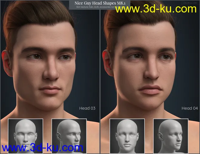 CGI Nice Guy - Head Shapes for Michael 8.1模型的图片3
