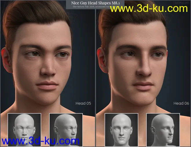 CGI Nice Guy - Head Shapes for Michael 8.1模型的图片4