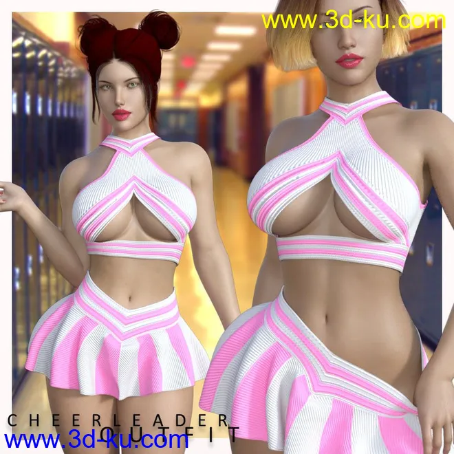 Cheerleader Outfit G8f模型的图片1
