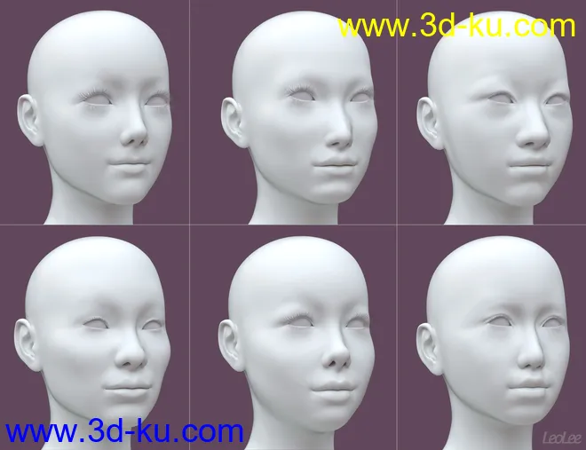 Chinese Face and Body Shapes for Genesis 3 and 8 Female模型的图片10