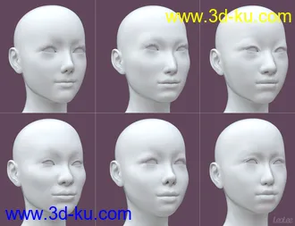 3D打印模型Chinese Face and Body Shapes for Genesis 3 and 8 Female的图片