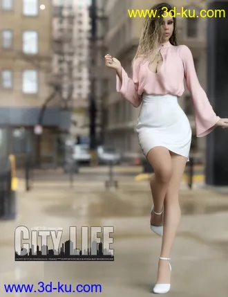 3D打印模型City Life Outfit for Genesis 8 and 8.1 Females的图片