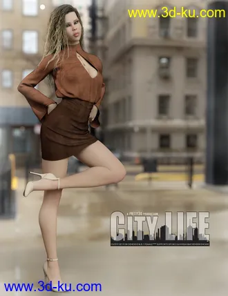 3D打印模型City Life Outfit for Genesis 8 and 8.1 Females的图片