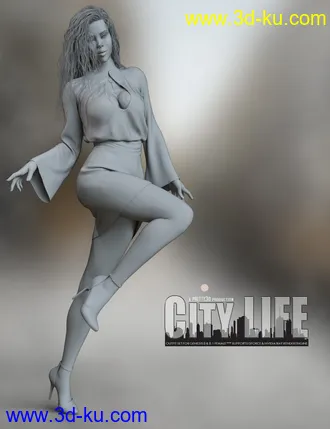 3D打印模型City Life Outfit for Genesis 8 and 8.1 Females的图片