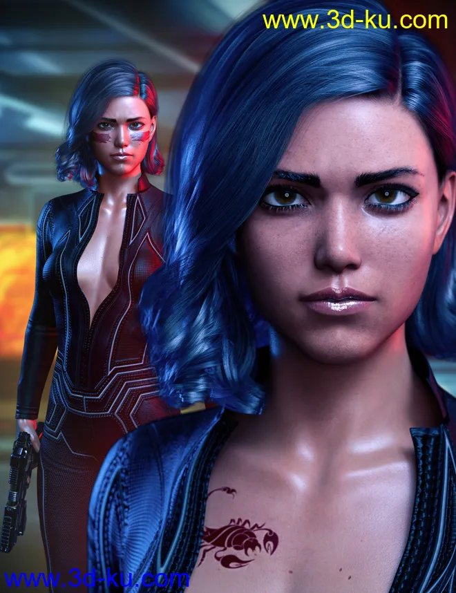 CJ Bianca For Genesis 8.1 Female模型的图片1