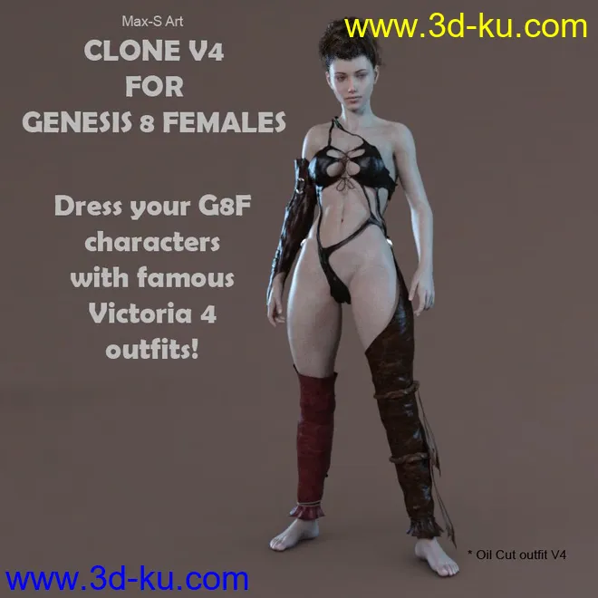 Clone V4 For Genesis 8 Females模型的图片1