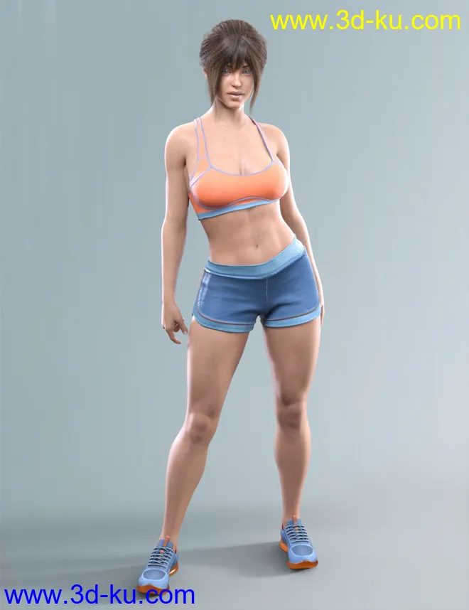 COG Sports Outfit for Genesis 8 and 8.1 Females模型的图片1