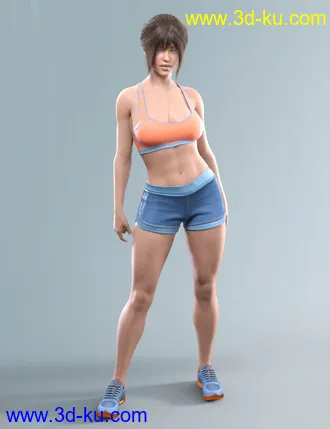 3D打印模型COG Sports Outfit for Genesis 8 and 8.1 Females的图片