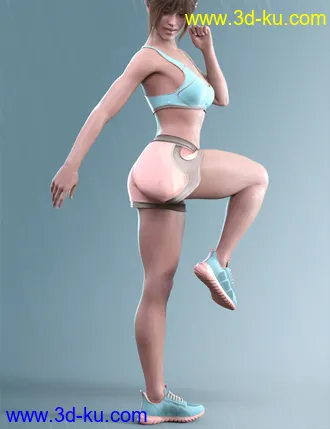 3D打印模型COG Sports Outfit for Genesis 8 and 8.1 Females的图片