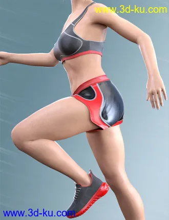 3D打印模型COG Sports Outfit for Genesis 8 and 8.1 Females的图片