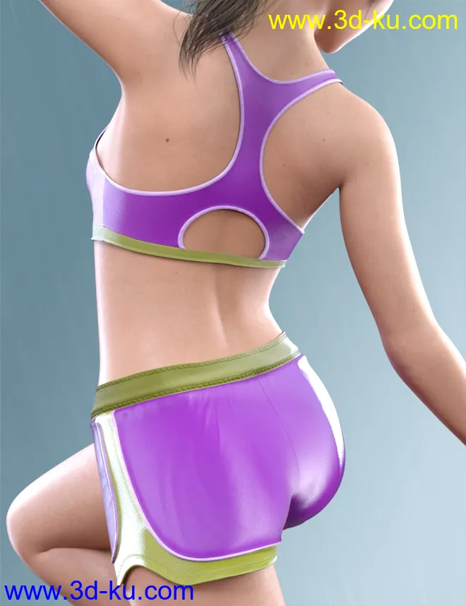 COG Sports Outfit for Genesis 8 and 8.1 Females模型的图片5