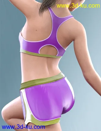3D打印模型COG Sports Outfit for Genesis 8 and 8.1 Females的图片