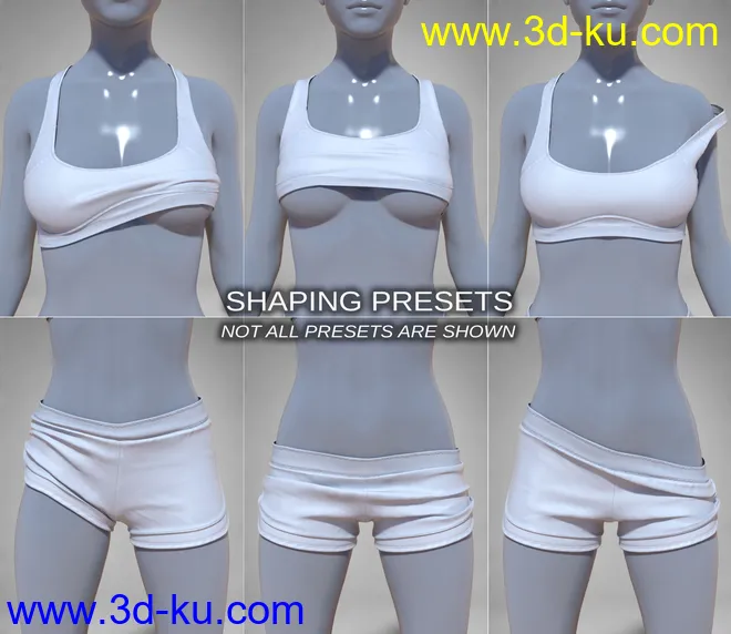 COG Sports Outfit for Genesis 8 and 8.1 Females模型的图片6