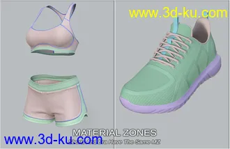 3D打印模型COG Sports Outfit for Genesis 8 and 8.1 Females的图片