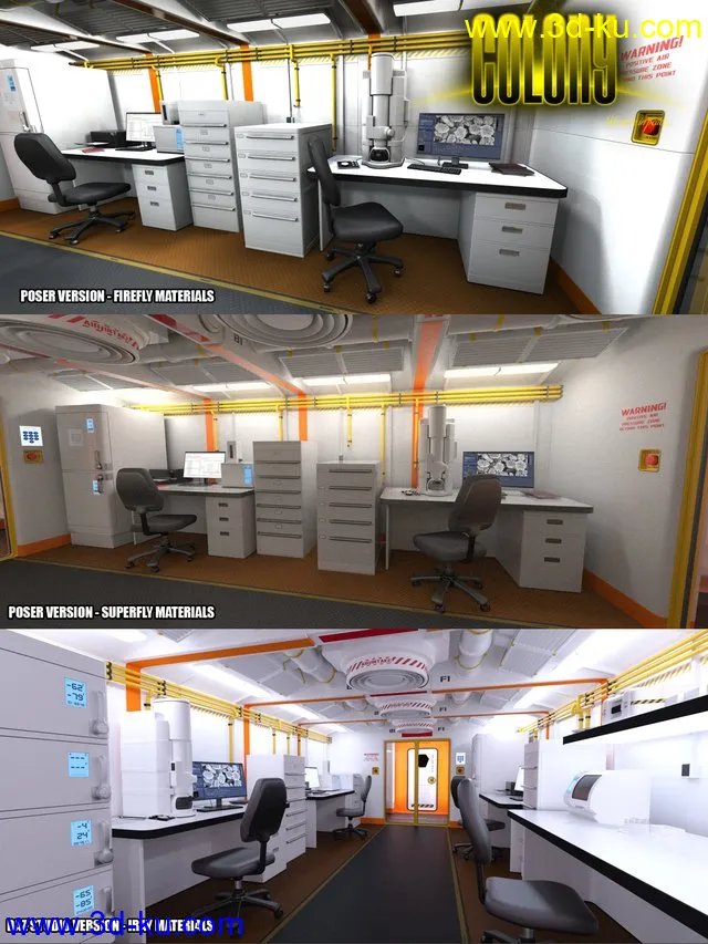 Colony Lab for Poser and DS模型的图片1