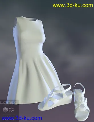 3D打印模型Cool Lace Outfit for Genesis 8 Female(s)的图片