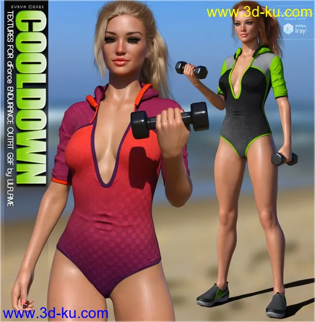 Cooldown Textures for Endurance Outfit G8F模型的图片1