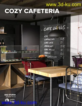 3D打印模型Cozy Cafeteria的图片