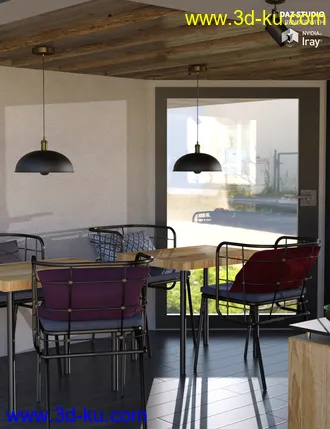 3D打印模型Cozy Cafeteria的图片