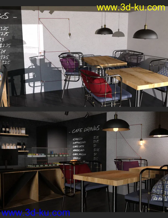 Cozy Cafeteria模型的图片4