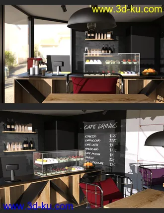 3D打印模型Cozy Cafeteria的图片