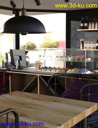 3D打印模型Cozy Cafeteria的图片