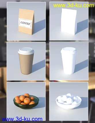 3D打印模型Cozy Cafeteria的图片