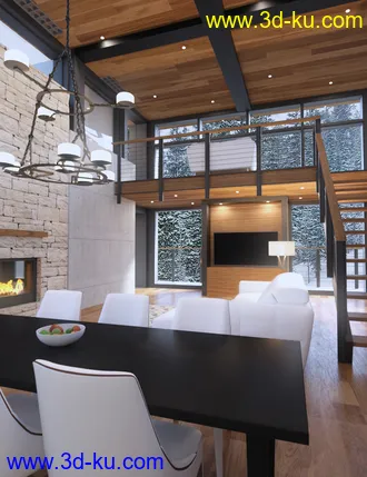 3D打印模型Cozy Winter House的图片