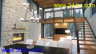 3D打印模型Cozy Winter House的图片