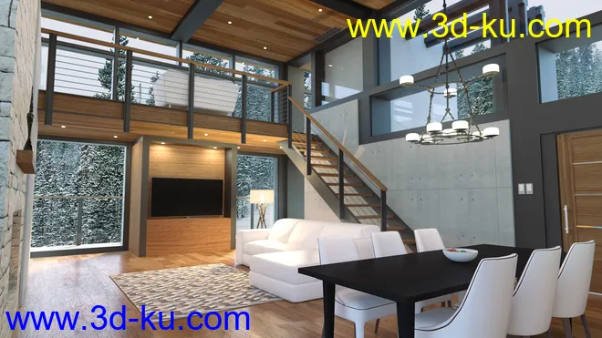 Cozy Winter House模型的图片3