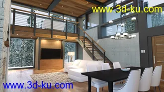 3D打印模型Cozy Winter House的图片