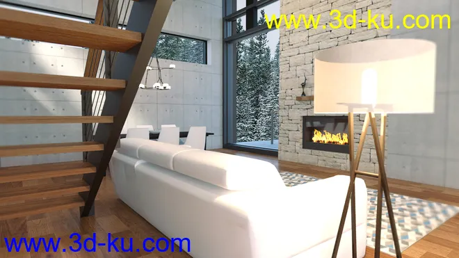 Cozy Winter House模型的图片5