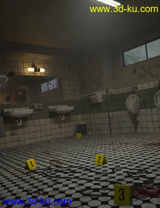 3D打印模型Criminal Case Bathroom的图片