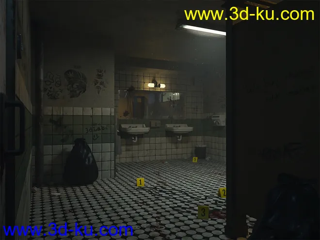 Criminal Case Bathroom模型的图片6
