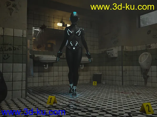 Criminal Case Bathroom模型的图片11