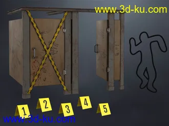 3D打印模型Criminal Case Bathroom的图片
