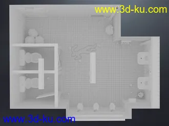 3D打印模型Criminal Case Bathroom的图片