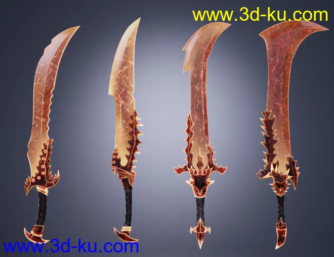 Crimson Blades for Genesis 8 and 8.1 Females模型的图片5