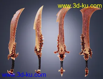 3D打印模型Crimson Blades for Genesis 8 and 8.1 Females的图片