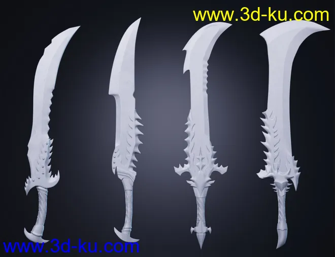 Crimson Blades for Genesis 8 and 8.1 Females模型的图片8