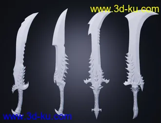 3D打印模型Crimson Blades for Genesis 8 and 8.1 Females的图片